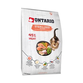 Ontario Cat Sterilised Salmon granule 6,5 kg