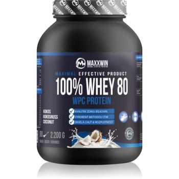 Maxxwin 100% Whey 80 Protein syrovátkový protein v prášku příchuť Coconut 2200 g