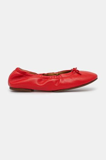 Baleríny Polo Ralph Lauren Flats Ballet červená farba, 818960638