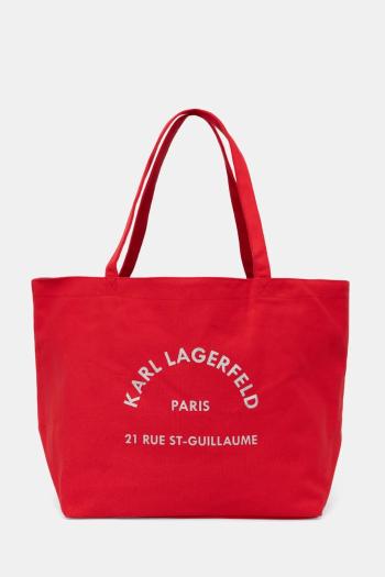 Kabelka Karl Lagerfeld červená farba, A1W50006