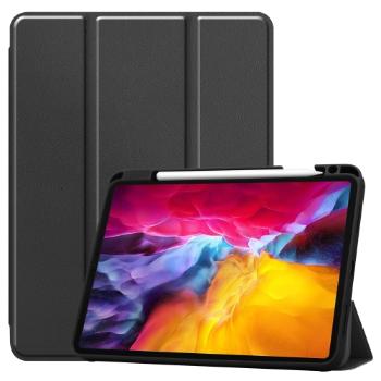 LEATHER Zaklápací obal Apple iPad Pro 11 (2022 / 2021 / 2020 / 2018) čierny