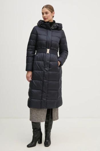 Páperová bunda Geox dámska, tmavomodrá farba, zimná, W4626V-T3146-F1624