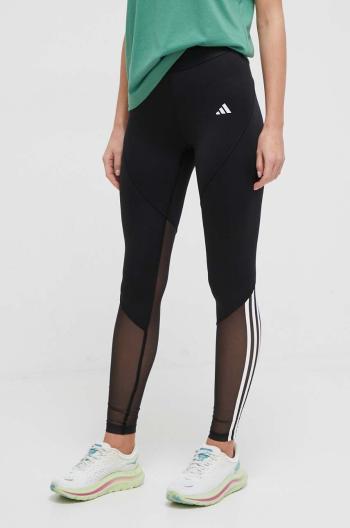 Tréningové legíny adidas Performance Hyperglam čierna farba, s potlačou, IN9298