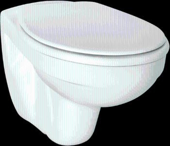 Wc závesné Ideal Standard Eurovit zadný odpad V390601