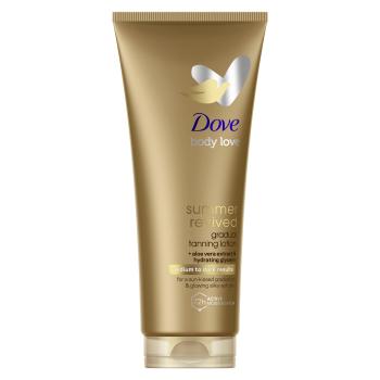 DOVE Derma Spa Summer Revived tónovacie telové mlieko, Dark 200 ml