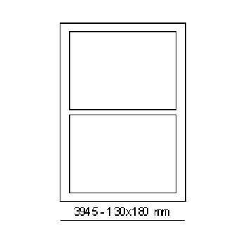 Samolepiace etikety 180 x 130 mm, 2 etikety, A4, 100 listov