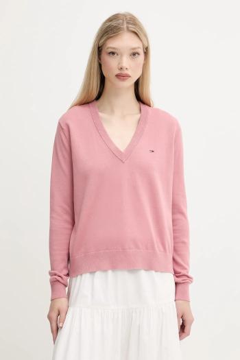 Bavlnený sveter Tommy Jeans žltá farba, ľahký, DW0DW19888