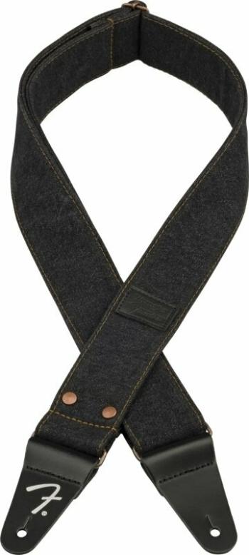 Fender Wrangler Denim Strap Gitarový pás Black