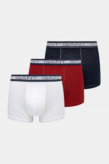 Boxerky Gant 3-pak pánske, čierna farba, 900003053