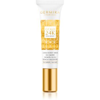 Dermika Luxury Gold omladzujúci krém na očné okolie 15 ml