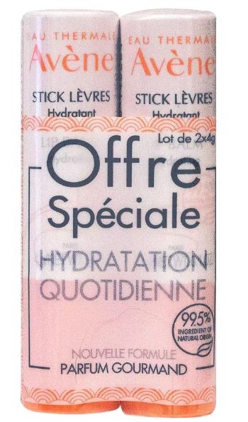 Avène Sada hydratačných balzamov na pery Stick Lévres 2 x 4 g
