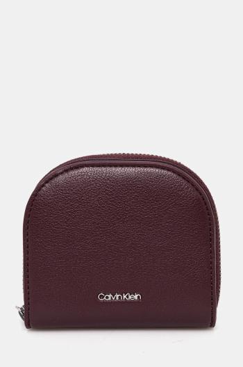 Peňaženka Calvin Klein dámska, bordová farba, K60K612843