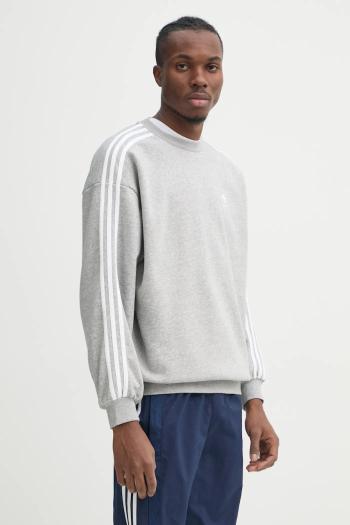 Mikina adidas Originals Adicolor pánska, šedá farba, s nášivkou, IZ2478