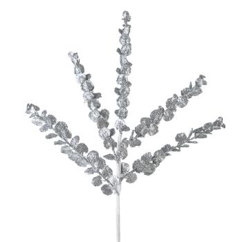 ArtFir Vianočná vetvička 25 | strieborná 68 cm