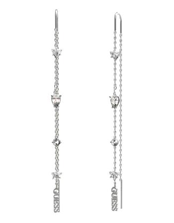Guess Dlhé náušnice s kryštálmi Wonderlights JUBE04412JWRHT/U