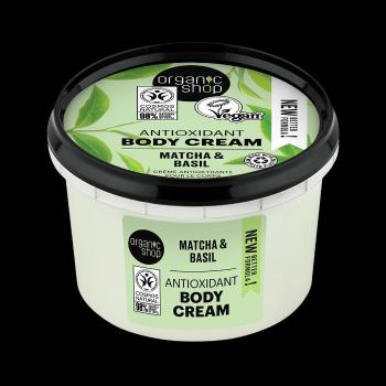 ORGANIC SHOP Antioxidačný telový krém Matcha a bazalka 250 ml