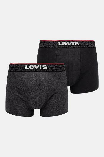 Boxerky Levi's 2-pak pánske, šedá farba, 37149-1013