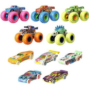 Hot Wheels Monster Trucks Svietiaci v tme Angličák & Truck (194735006304)
