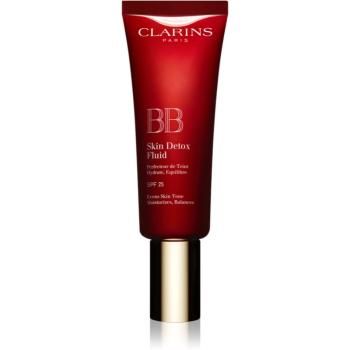 Clarins BB Skin Detox Fluid hydratačný BB krém SPF 25 odtieň 01 Light 45 ml