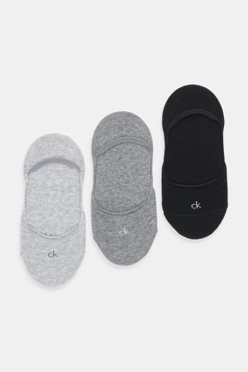 Ponožky Calvin Klein 3-pak šedá farba, 701234371