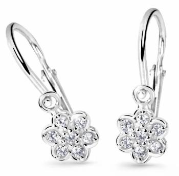 Cutie Diamonds Detské náušnice z bieleho zlata Kytičky s briliantmi DC2746-10-00-X-2