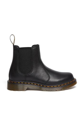 Kožené topánky chelsea Dr. Martens 2976 dámske, hnedá farba, na plochom podpätku, DM30698001
