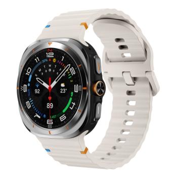 WAVY Silikónový remienok pre Samsung Galaxy Watch Ultra 47mm STARLIGHT