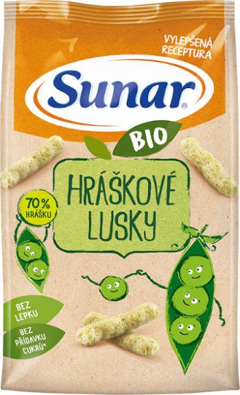 SUNAR BIO detské chrumky hráškovej struky 45 g