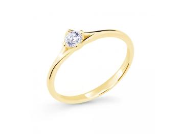 Cutie Jewellery Jemný prsteň zo žltého zlata Z6721-2957-10-X-1 61 mm