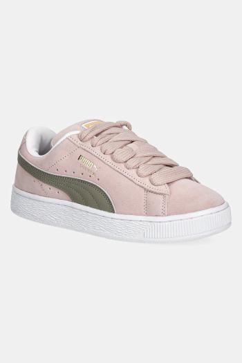 Kožené tenisky Puma Suede XL hnedá farba, 395205