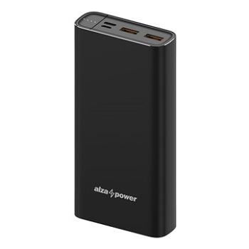 AlzaPower Metal 20 000 mAh Fast Charge + PD3.0 čierna (APW-PBM20CFB)