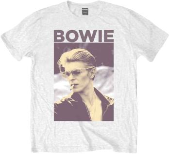 David Bowie Tričko Smoking Unisex White L