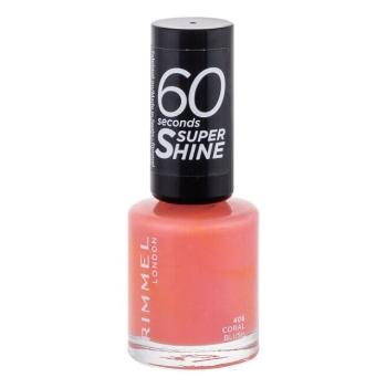 RIMMEL LONDON 60 Seconds lak na nehty Super Shine 406 Coral Blush 8 ml