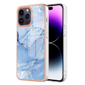 IMD MARBLE Ochranný kryt pre Apple iPhone 16 Pro Max BLUE