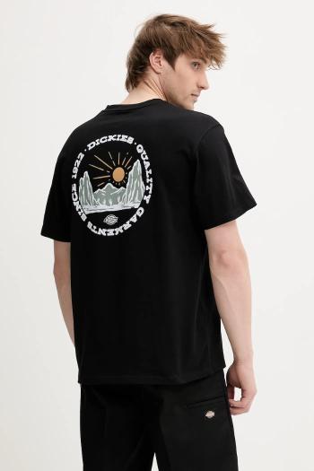 Bavlnené tričko Dickies pánske, čierna farba, s potlačou, DK0A4Z8PBLK1