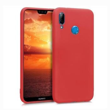 RUBBER Gumený obal Huawei P20 Lite červený