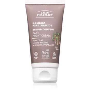 Green Pharmacy Bamboo & Niacinamide Night Face Cream hydratačný nočný krém 50 ml
