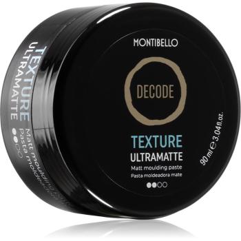 Montibello Decode Texture Ultramatte transparentná stylingová pasta pre stredne silnú fixáciu pre matný vzhľad 90 ml