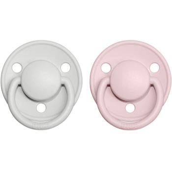 BIBS De Lux Natural Rubber Size 2: 6+ months cumlík Haze / Blossom 2 ks