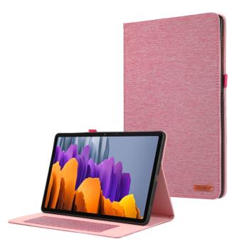 FABRIC Zaklápací kryt pre Samsung Galaxy Tab S9 FE / Tab S10 FE ružový