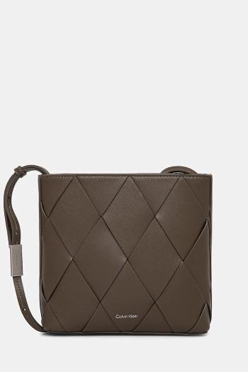 Kabelka Calvin Klein hnedá farba, K60K612991
