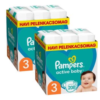 Pampers Active Baby 2 havi Pelenkacsomag 6-10kg Midi 3 (416db)