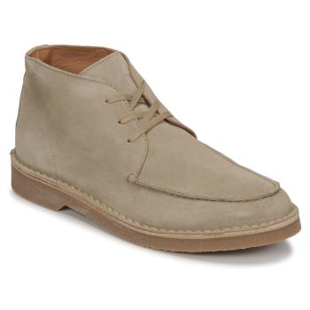 Selected  SLHRIGA NEW SUEDE MOC-TOE CHUKKA  Polokozačky Béžová