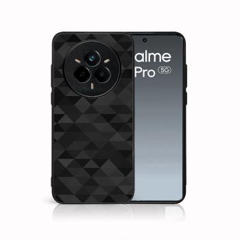 MY ART Ochranný kryt pre Realme 14 Pro 5G BLACK TRIANGLES (232)