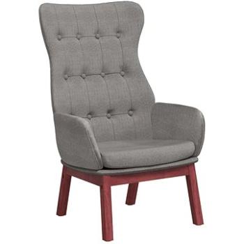 Relaxačné kreslo svetlo sivé textil, 341268