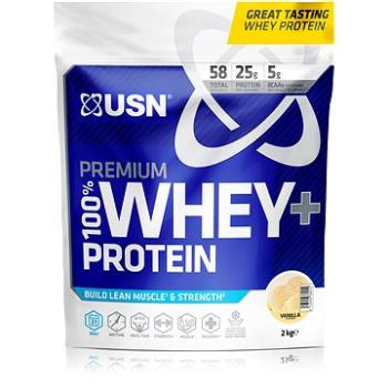 USN 100 % Premium Whey Bag, 2 000 g, vanilka (6009544918684) + ZDARMA Shaker USN