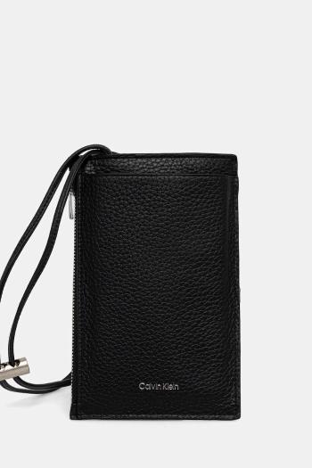 Puzdro na mobil Calvin Klein čierna farba, LV04D1037G