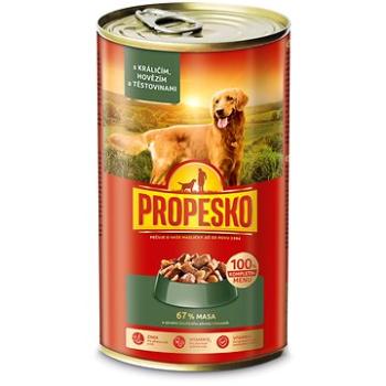 Propesko kúsky pes králik + hovädzie + cestoviny 1240 g (8594014725254)