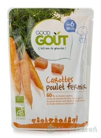 Good Gout BIO Mrkva s farmárskym kuriatkom príkrm (od ukonč. 6. mesiaca) 190 g