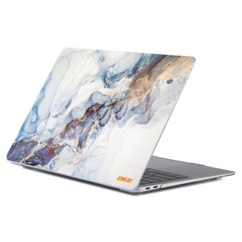 ENKAY MARBLE Puzdro pre MacBook Air 13" A1932 / A2179 / A2337 SVETLO MODRÁ